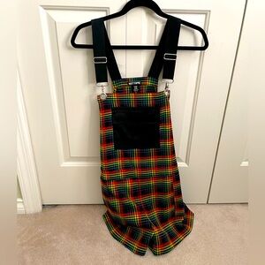 Plaid Rainbow Scene Romper